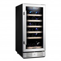 Kalamera 15'' Wine Cooler 30 Bottle Built-In Wine Coolers Or Freestanding Wine Refrigerator